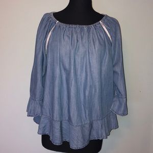 INC Internat’l Concept -Woman Chambray Denim Blouse